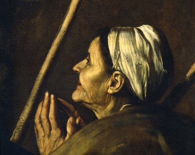 Madonna of Loreto (detail) by Michelangelo Merisi Caravaggio